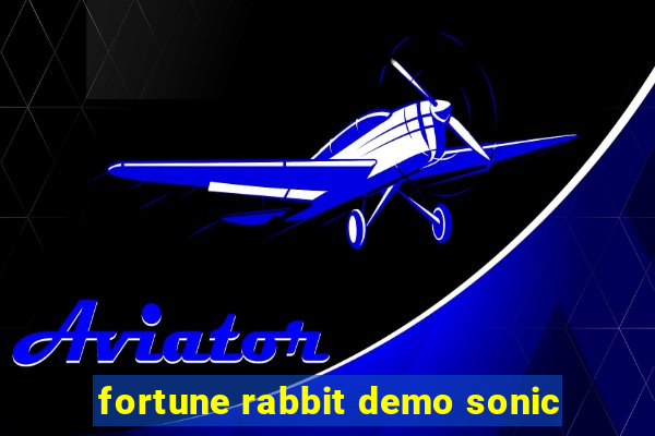 fortune rabbit demo sonic